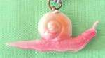 Vintage Celluloid Snail Charm