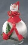 Vintage Pixie/Elf on Satin Ball Christmas Ornament