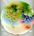 Vintage Hand Painted & Signed Grape Plate
