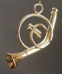 Click to view larger image of Vintage Set of Brass Musical Instruments Ornaments (Image2)