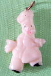 Click here to enlarge image and see more about item CHU37: Vintage Celluloid Chef Charm