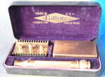Vintage Gillette Gold-Tone Safety Razor 