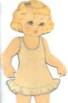 Vintage Large Paper Doll And Wardrobe