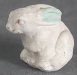 Click here to enlarge image and see more about item EVB28: Vintage Chalk Bunny Rabbit