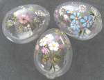 Vintage Blown Glass Hand Painted Eggs
