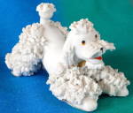Click here to enlarge image and see more about item FDP94: Vintage Spaghetti Poodle Bowing 