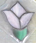 Vintage Stained Glass Flower