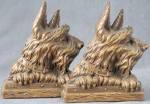 Click here to enlarge image and see more about item FGA82: Vintage Scottie Dog Bookends Pair