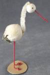 Click to view larger image of Vintage Spun Cotton & Chenille Pipe Cleaner  Storks  (Image2)