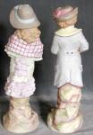 Click to view larger image of Antique Victorian Pair of Bisque Figurines (Image2)