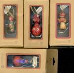 Vintage Assorted Jack-O-Lantern Ornaments Set Of 5