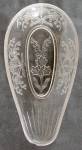 Antique Lily of the Valley Pattern Glass Relish Dish