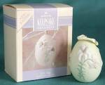Click here to enlarge image and see more about item HALE14: Hallmark Easter Lily Egg Ornament