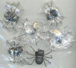 Vintage Halloween Spiders Set of 6