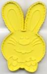 Click here to enlarge image and see more about item HC117: Hallmark Yellow Bunny with Bow Tie Cookie Cutter