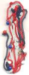 Red White & Blue Chain Necklace