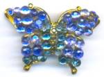 Vintage Blue Butterfly Pin