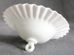 Click to view larger image of Vintage 8" Ruffled Milk Glass Smoke Bell (Image1)