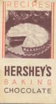 Hershey's Baking Chocolate Recipes 1941