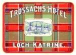  Vintage Luggage Label: Trossachs Hotel
