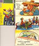 Vintage Comic Postcards Set Of 4