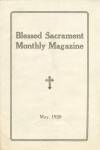 Click here to enlarge image and see more about item RC3: Blessed Sacrament Monthly Magazine 1920