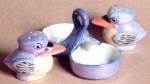 Click to view larger image of Lusterware Bird  Salt and Pepper in Tray (Image2)
