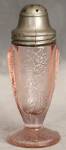 Vintage Pink Flower Depression Glass Salt Shaker