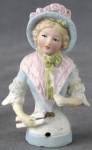 Click to view larger image of German Waving Lady Pin Cushion Half Doll Repaired (Image1)