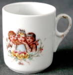 Vintage Porcealin Child Cup with Children