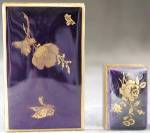 Click to view larger image of Cobalt Enamel Brass Match Box Holder & Cigarette Cover (Image2)