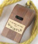 Click here to enlarge image and see more about item TOYGEN141: Vintage Large Wooden Whistle Novelty