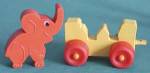 Click to view larger image of Vintage Rubber Circus Train with Animals (Image2)