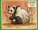 Vintage Hand Cut Wood Panda Jig-Saw Puzzle