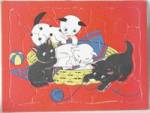 Vintage Fuzzy Kittens Sta-N-Place Puzzle