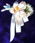 Vintage Floral Ribbon Work Set Of 3