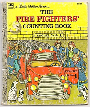 The Fire Fighters Counting Book- Little Golden Book