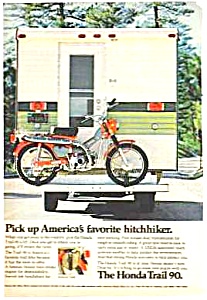 1972 Honda Trail 90 Motorcycle Ad