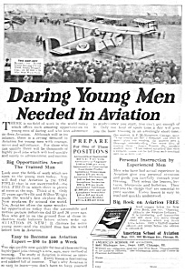 1926 American Aviation School Learn To Fly Ad