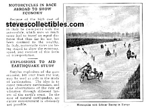 1923 Racing Motorcycles Mag. Article