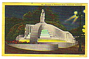 1954 Hollywood Bowl, Hollywood California Postcard