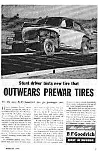 1946 JIMMIE LYNCH STUNT DRIVER Tire Mag. Ad (Image1)