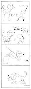 1946 Pepsi Cola Comic Strip Circus Theme Magazine Ad