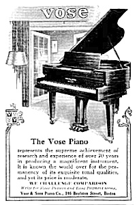 1925 Vose Piano Music Room Ad