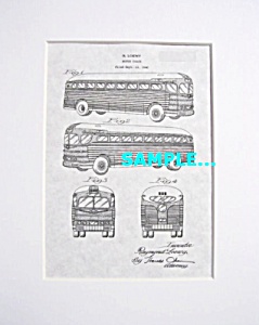 Patent Art: 1941 GREYHOUND BUS - Loewy - matted (Image1)