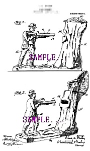 Patent Art: 1907 TEDDY ROOSEVELT-BEAR Mechanical BANK (Image1)