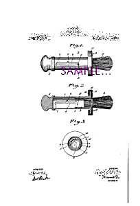 Patent Art: 1920s SHAVING BRUSH DESIGN Barber Shop (Image1)