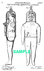 Patent Art: 1870s DIVING SUIT - Matted Print (Image1)