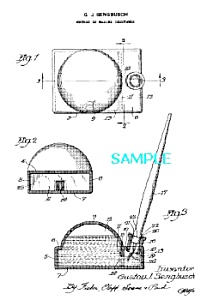 Patent Art: 1930s Sengbusch Streamlined Inkwell