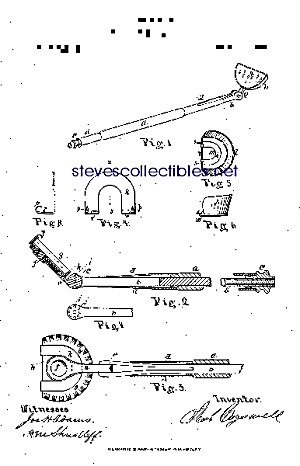 Patent Art: 1870s Dental Mirror - Matted Print